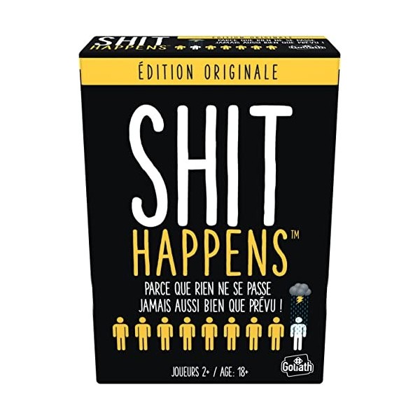 Shit Happens - Edition Originale - Version Française - Jeu dAmbiance - A Partir de 18 Ans - Jeu de Société avec Cartes - A J