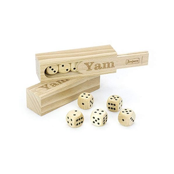 Jeujura - 8194- Jeux de Société-Coffret en Bois - Yam