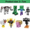 FISAPBXC 8 Pièces Anime Mini Figure, Building Block Jouets Set, Mine-Craft Block Models, Anime Collection Figurines pour Cade