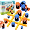 Pipihome Jeu Big Cover Small Tic Tac Toe, Jeu interactif Parent-Enfant, Jeu de société Blue and Orange Gobblet Gobblers, Jeux