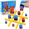 Pipihome Jeu Big Cover Small Tic Tac Toe, Jeu interactif Parent-Enfant, Jeu de société Blue and Orange Gobblet Gobblers, Jeux