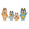 Bluey and Family: Bingo, Bandit and Chilli 4 Figure pack Articulated Character Action Figures 2.5 inches Official Collectable