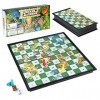 Diealles Shine Snakes and Ladders, Jeu Serpents et Échelles Traditionnel, Jouet Traditionnel