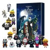 Wukesify Halloween Horror Figures Advent Calendar, lAven t Halloween Doll 2023 avec 24 Jouets Différents, Halloween Countdow