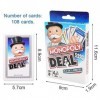 IOSCDH 2pcs Monopoly-Deal Jeu de Cartes à Jouer Jeux de Cartes Monopoly-Jeu de Societe Rapide Jeu de Plateau Classique pour 2