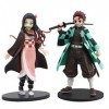 BJPERFMS Demon Figurine 2 Pièces Demon Action Figure Demon Anime Q Version Demon Cadeaux pour Enfants Fans