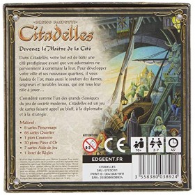 Asmodee Edge | Citadelles | Jeu de société | À partir de 10 ans | 2 à 7 joueurs | 45 minutes