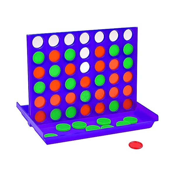 ZoneYan Jeu Société Quatre, Jeu, Jeu De Quatre en Ligne, Four in a Row, Jeu De Stratégie Puissance 4, Jeux 4 en Ligne pour En