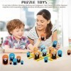 Jeu Big Eat Small Tic Tac Toe Set, Waldspring Jeu de Tic Tac Toe, Tic Tac Toe Jeu De Société Interactif pour Enfants Amis de 