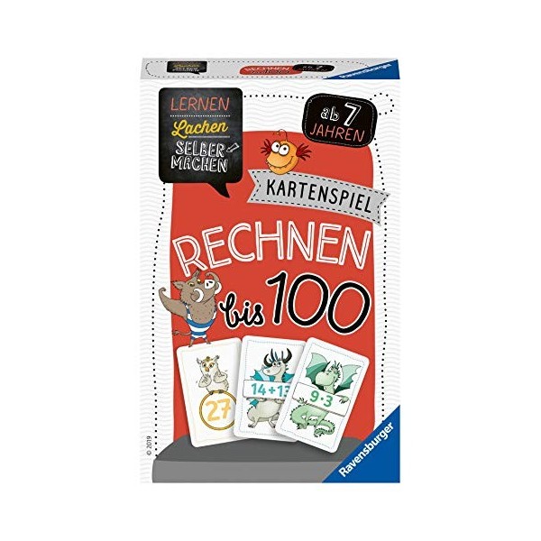 Ravensburger 80660 – Apprendre à Faire soi-même : calculer jusquà 100 Ans, Jeu denfant à partir de 7 Ans, Jeu éducatif pour