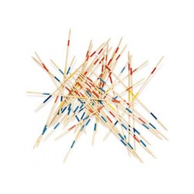 Cayro - Jeu de Mikado Géant - 41 pièces - Idéal pour Jouer en extérieur - Pièces en Bois pour Tous Les âges - Sac de Transpor