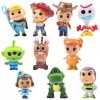 ZeYou Toy Story 4 Figurine Fourchette, Figurine Woody, Buzz LÉclair, Cheval Pile-Poil, Toy Story 6-8cm, inclut Plus de 10 pi