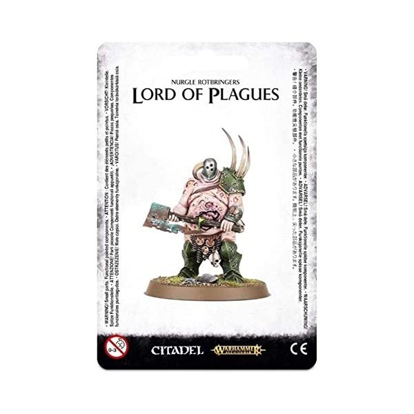 Games Workshop Warhammer AoS - Nurgle Lord of Plagues 99070201009 Noir