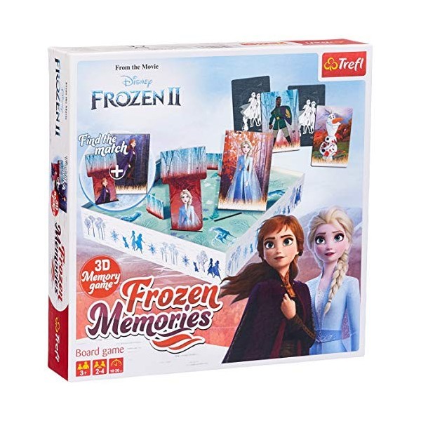 Trefl - Frozen Memories, Frozen 2 - Jeu de lit familial, souvenirs, collectionnez les figurines du film La Reine des Neiges 2