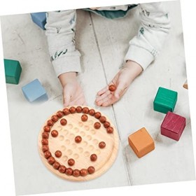 KONTONTY 1 Jeu Planche De Solitaire en Marbre Jeux De Société Solitaire Jeu De Société Jeu De Table Jouets De Dames Chinoises