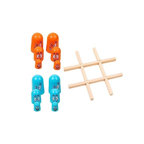 F Fityle Tic TAC Toe Bureau Dames Parent Enfant Interactif Table Basse Jeu Décor Intérieur Famille Jeux Jeu de Société Adulte