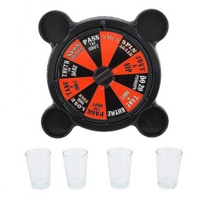 Rosvola Jeu de Boisson de Plaque Tournante, Jeu en Verre Drôle de Boisson pour la Barre de KTV