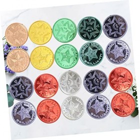 Toyvian 100 Pièces Jeu De Pièces Pirates Ensemble De Jouets Or Enfant