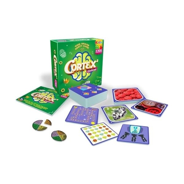 Zygomatic , Cortex Challenge: Kids 2nd Edition , Card Game , Ages 6+ , 2-6 Players , 15 Minutes Playing Time