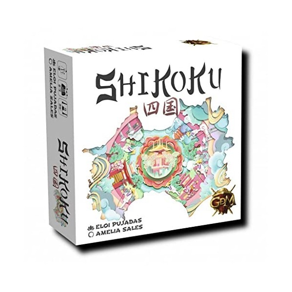 GM Games- Shikoku Jeux de Course Original, GDM128, Blanc - Version Espagnole