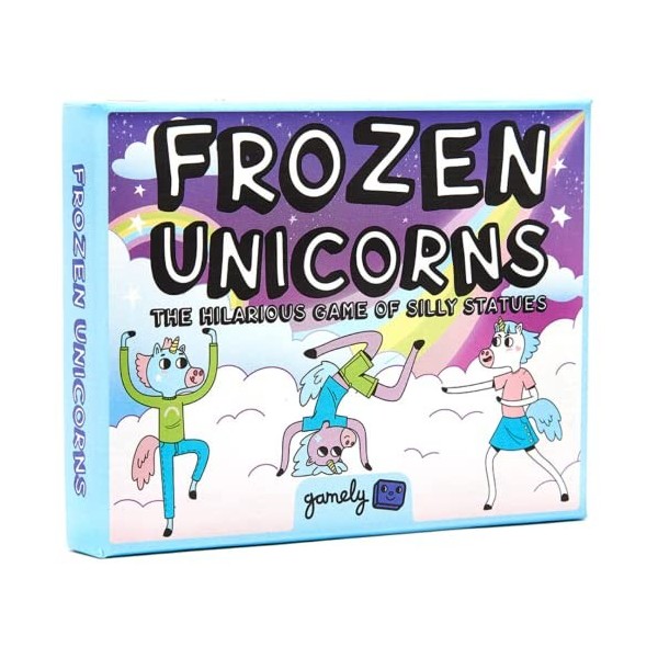 Frozen Unicorns: The Hilarant Pocket Size Party Game of Silly Statues. Le Jeu Familial Rapide à Apprendre Qui Fait Rire Les E