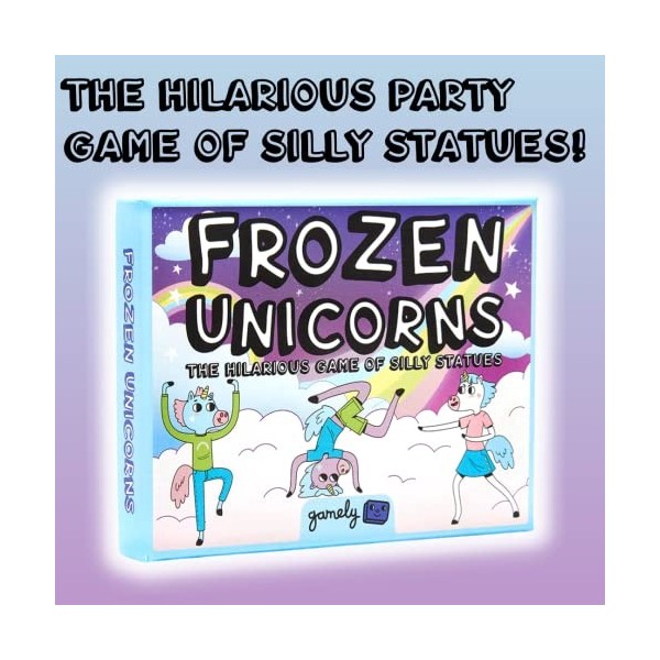 Frozen Unicorns: The Hilarant Pocket Size Party Game of Silly Statues. Le Jeu Familial Rapide à Apprendre Qui Fait Rire Les E