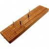 Planche de cribbage britannique 3 rails en bois dur 30 cm