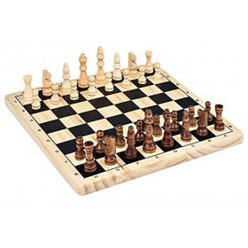 Tactic - 40218 - Jeu de Société - Coffret Echecs en Bois