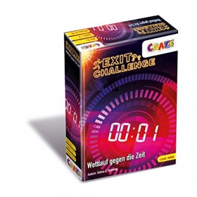CRAZE EXIT 29374 Challenge Race Against Time Escape Jeu pour Enfants de 8 à 6 Joueurs Version Allemande