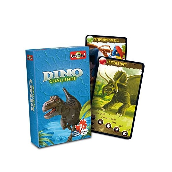 bioviva ! - 0105002112 - Jeu de Société - Dino Challenge - Noir