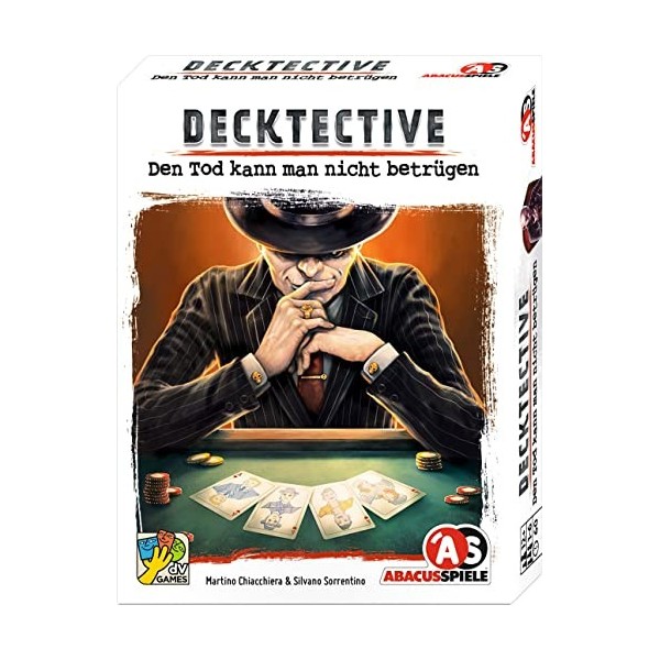 ABACUSSPIELE- Decktective stratégie, Jeu de Cartes, 38222, Blanc