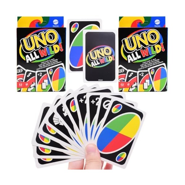 Hilloly Game U-N-O, Jeu De Société, Jeu Apéro De 2 À 6 Joueurs, Jeu De Cartes pour Adultes Et Soirées, Règles Personnalisable