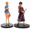 BSNRDX One Piece Figurine 2 pièces Figures Statue Décoration Ornements One Piece Figurine Anime Figures Statue Décoration Orn