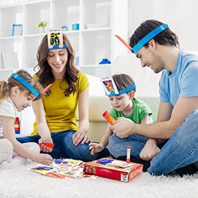 Qui Est-Ce ?Jeu de Cartes Familial pour Enfants, 2nd Edition Jeux de Plateau, Jeu de Cartes de Questions Rapide pour Adultes 