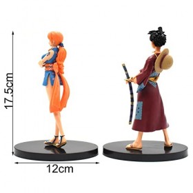 BSNRDX One Piece Figurine 2 pièces Figures Statue Décoration Ornements One Piece Figurine Anime Figures Statue Décoration Orn