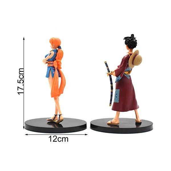 BSNRDX One Piece Figurine 2 pièces Figures Statue Décoration Ornements One Piece Figurine Anime Figures Statue Décoration Orn