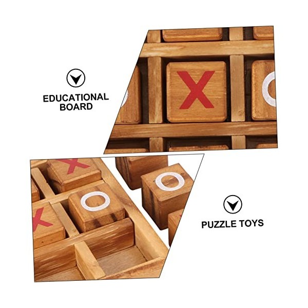 Totority 2 Ensembles XO Échecs Jouets pour Tout-Petits Jouets DExtérieur pour Tout-Petits Jeux De Société Morpion Et Croix p