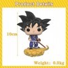 DGTSYAL Goku Figurine, 15M Figurine Super Saiyan, Figurine Sangoku Figurine Goku Version Théâtrale avec Base Ornements Collec