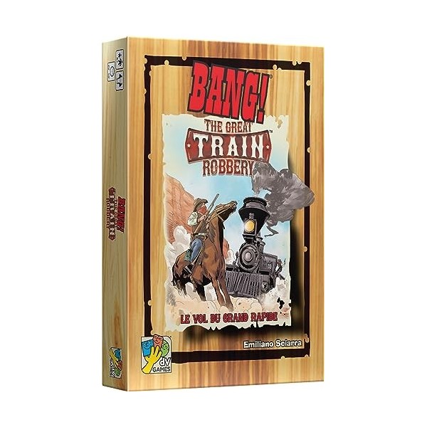 Asmodee DV Giochi Bang Extension : The Great Train Robbery - Jeux de société - Jeux de Cartes à Partir de 8 Ans - 4 à 7 Joueu