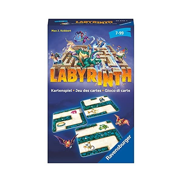 Ravensburger Labyrinth Card Gioco Di Carte – Edizione Classica – 2-6 Giocatori – 7+ Anni – 20-30 Minuti
