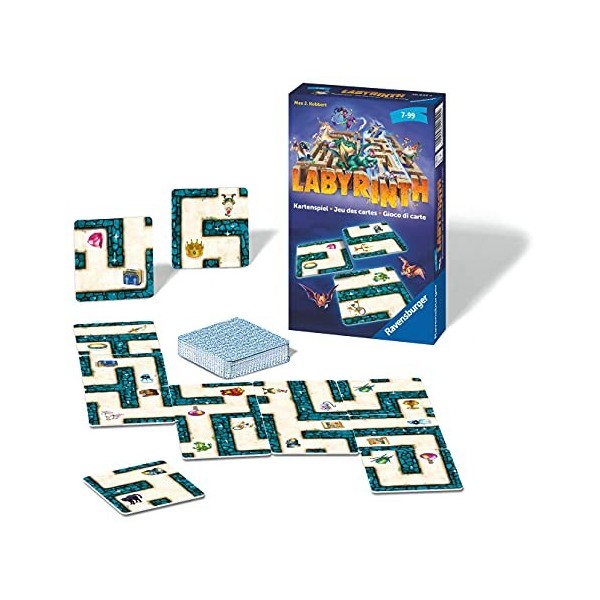 Ravensburger Cartes Labyrinthe 20849-Le Classique de la Famille pour 2-6 Joueurs-Jeu pour Enfants à partir de 7 Ans, 20849