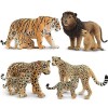 TOYMANY Lot de 8 figurines danimaux safari - Contient des bébés animaux, des lions réalistes et des figurines de tigre et de