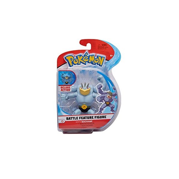 Figurine Pokemon Jouet 10-12 cm, Machamp Mackogneur – Pokemon Figurine - Nouvelle Vague 2021 - sous Licence Officielle Jouet 