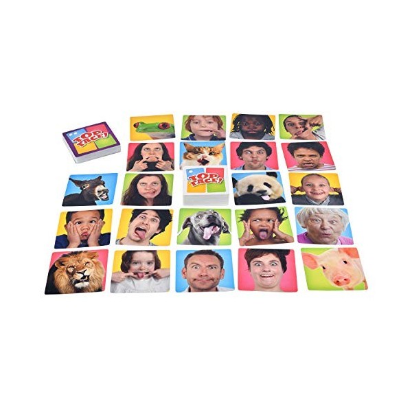 Buzzy Games- Top Face Nouvelle Version Jeu de Societe, BUZ005TO, Multicolore