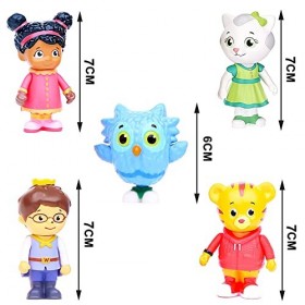 Hilloly Poupée du Voisin Ami du Petit Tigre Set 5 Pcs Petit Tigre Figures Toy Gâteau Toppers Ornements PVC Action Figures Toy