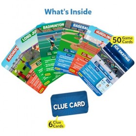 Skillmatics Card Game - Guess in 10 World of Sports, Gifts for 6 Year Olds and Up, Quick Game of Smart Questions, Fun Family 