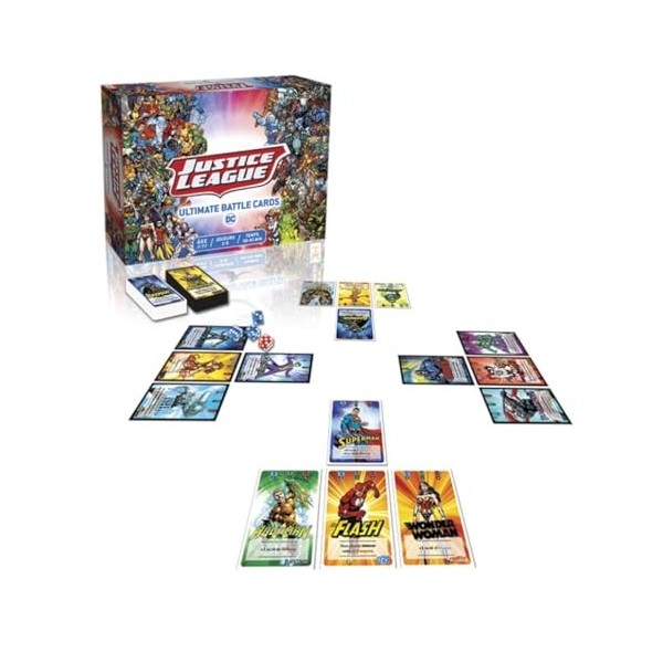 Topi Games - Justice League - Ultimate Battle Cards - Jeu de société - Jeu de plateau - A partir de 7 ans - 2 à 8 joueurs - J