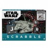 â€‹Mattel Games Scrabble Star Wars Edition Family Board Game with Galaxy Cards & Spacecraft Mover Pieces, Glossary, Gift for 