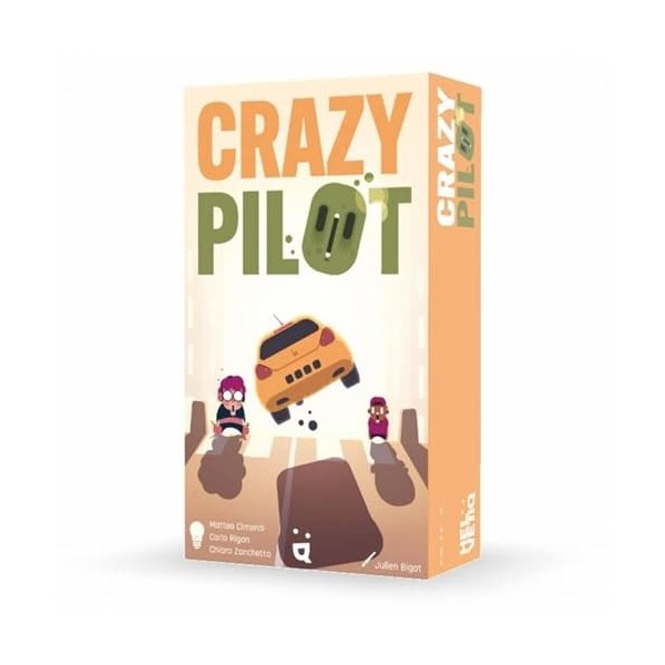 HELEVTIQ – Crazy Pilot – Jeu de Course à partir de 8 Ans - Pilote tes Cartes comme Un Volant et sois Le Premier à l’arrivée –