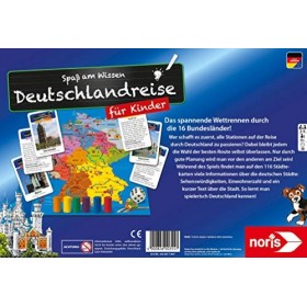 Noris 606071907 – Voyage Allemand pour Enfants – La Course passionnante aux intempéries par Les 16 Länder, pour Les Enfants à